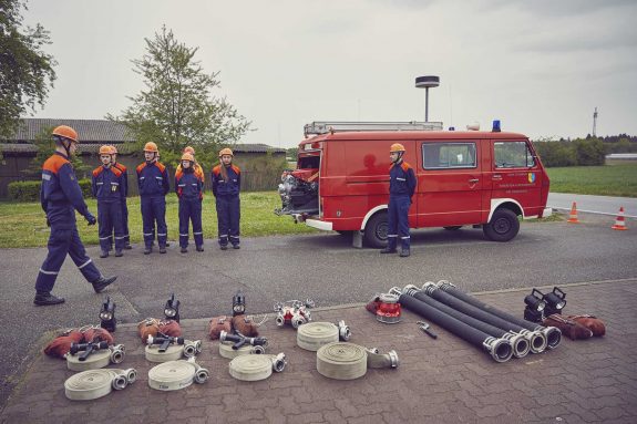 Jugendfeuerwehr: Feuerwehrübung