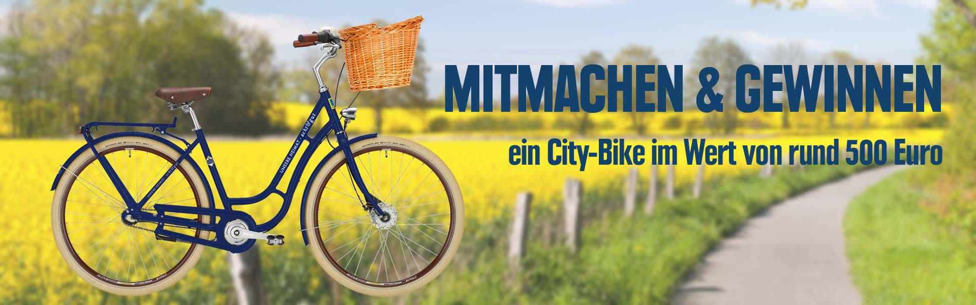 Tolles CityBike im Wert von rund 500 Euro zu gewinnen