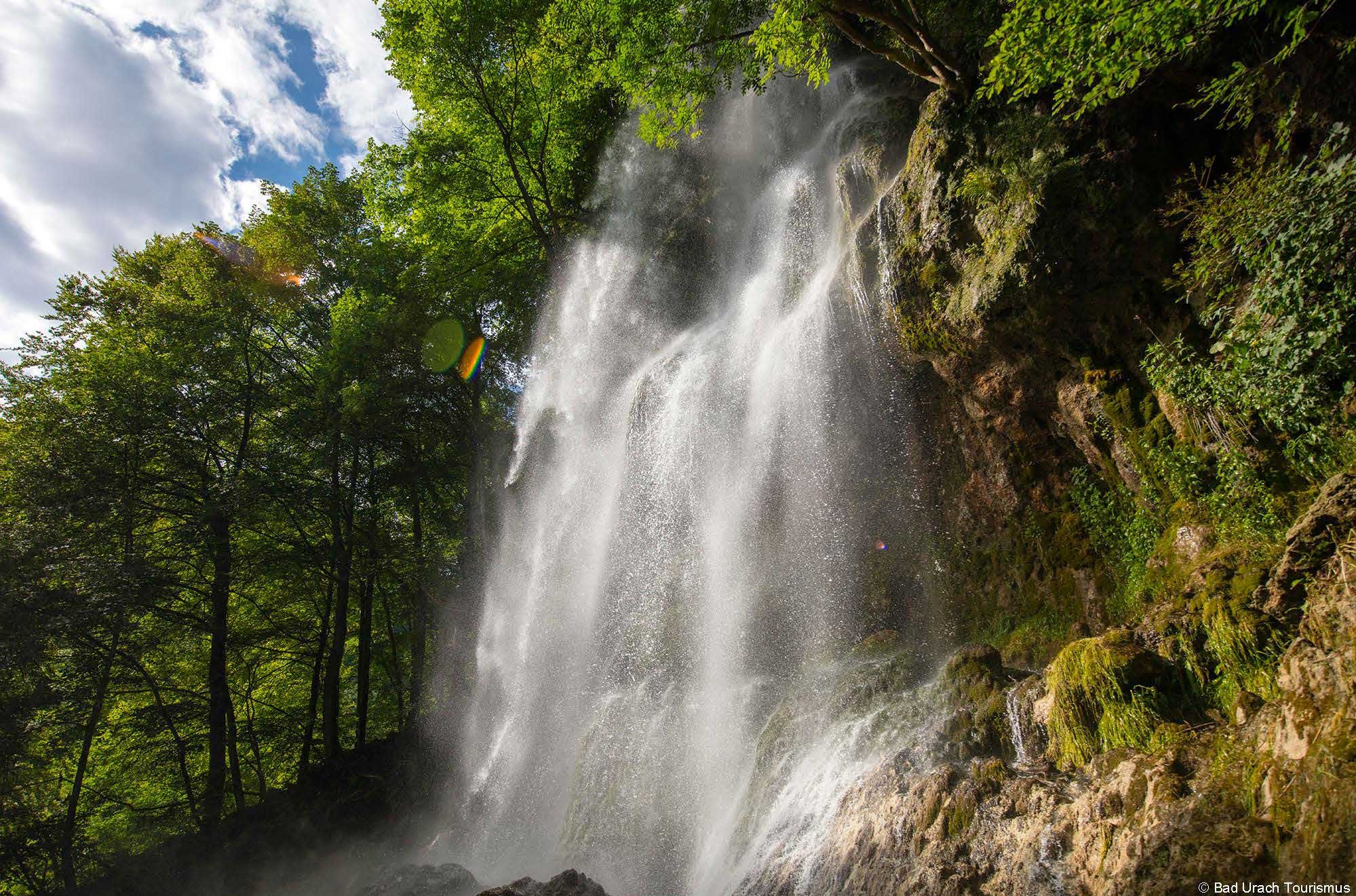 Der Uracher Wasserfall auf der Schwäbischen Alb