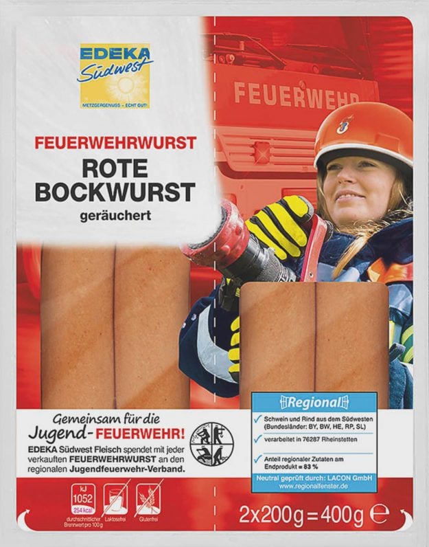 Die EDEKA Feuerwehrwurst unterstützt zahlreiche Jugendfeuerwehren